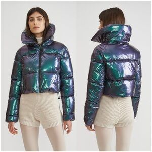 Women's Iridescent Puffer Jacket